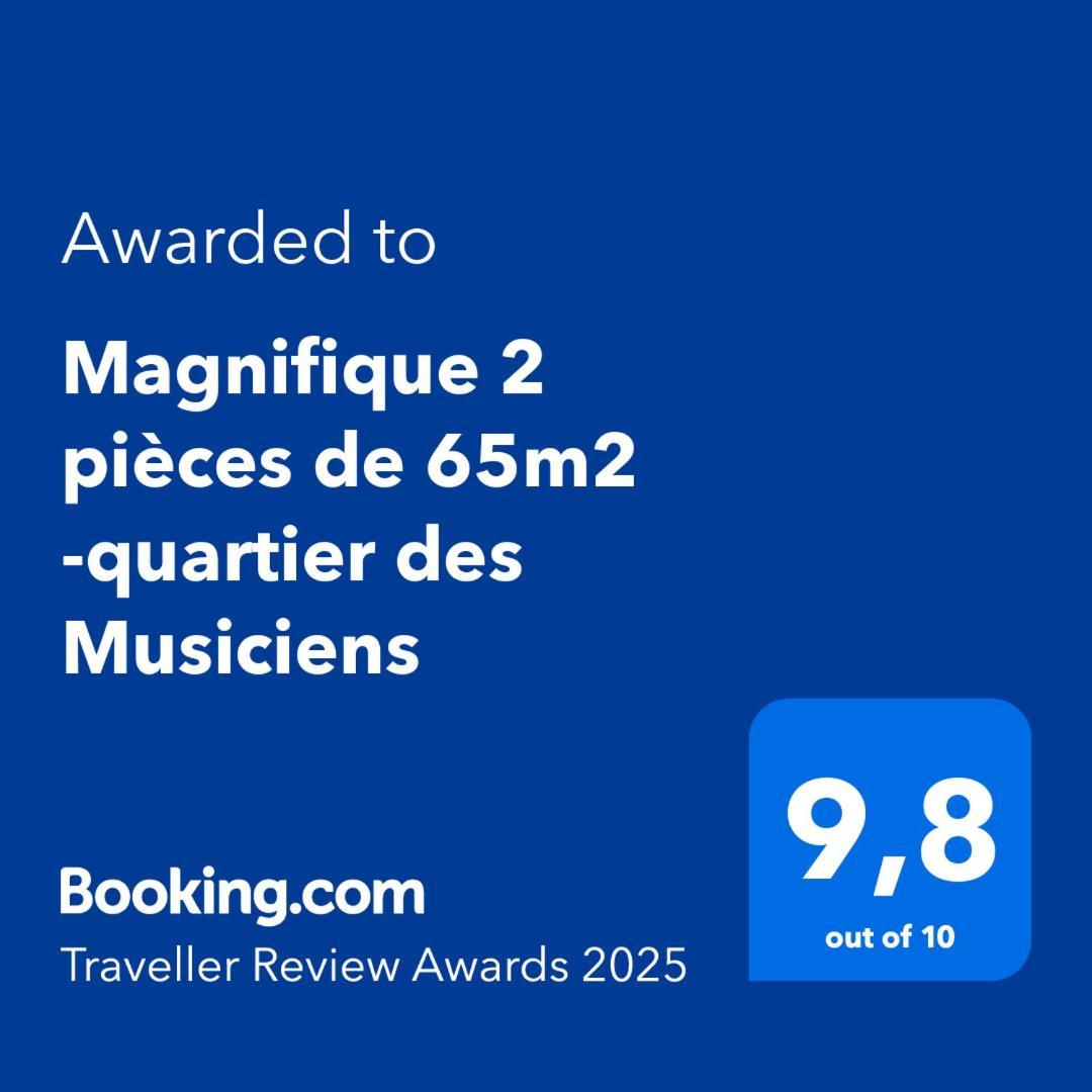 Magnifique 2 Pieces De 65M2 -Quartier Des Musiciens Lägenhet Nice Exteriör bild